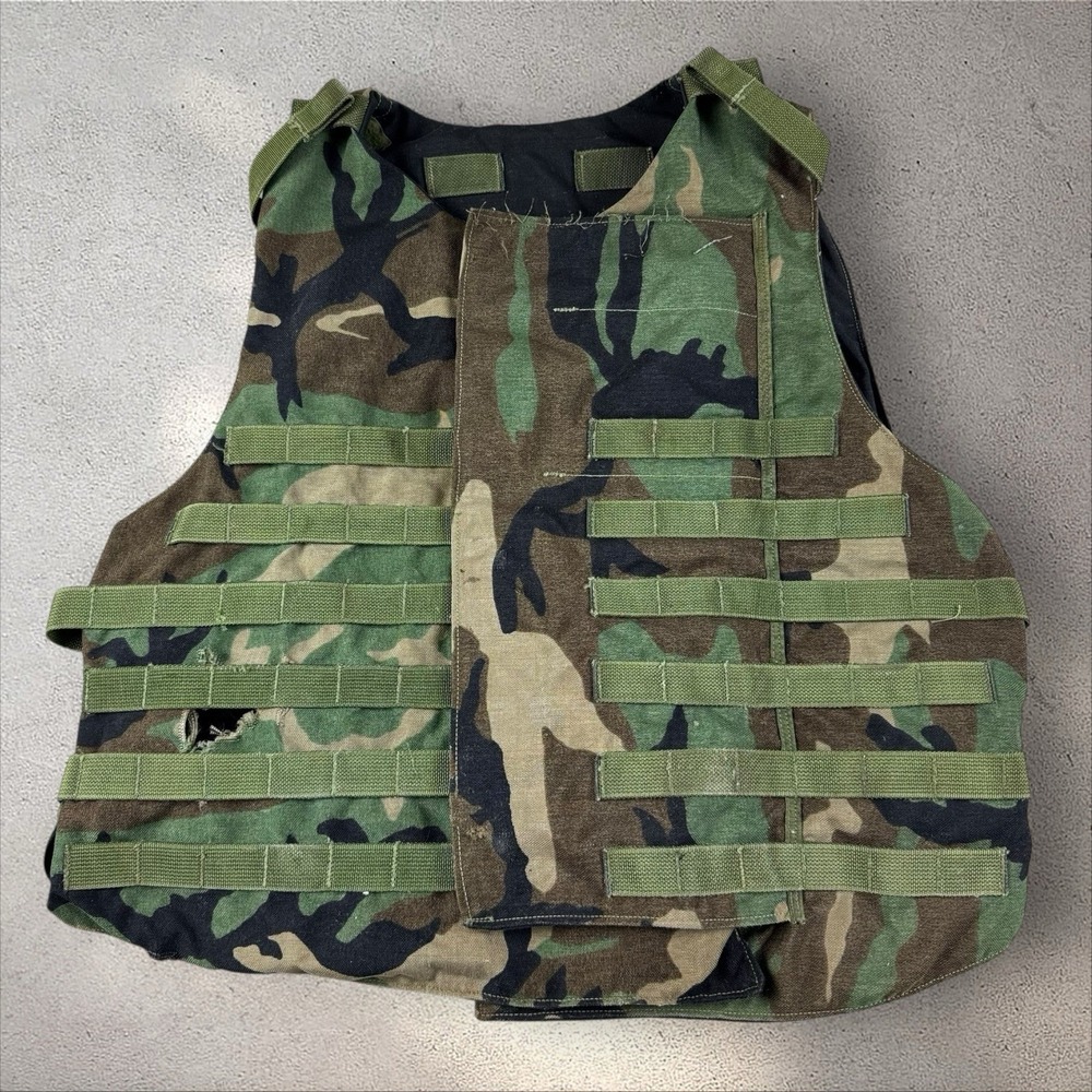 Interceptor Base Vest Size‎ L Without Soft Panels BDU Woodland Camo Point Blank